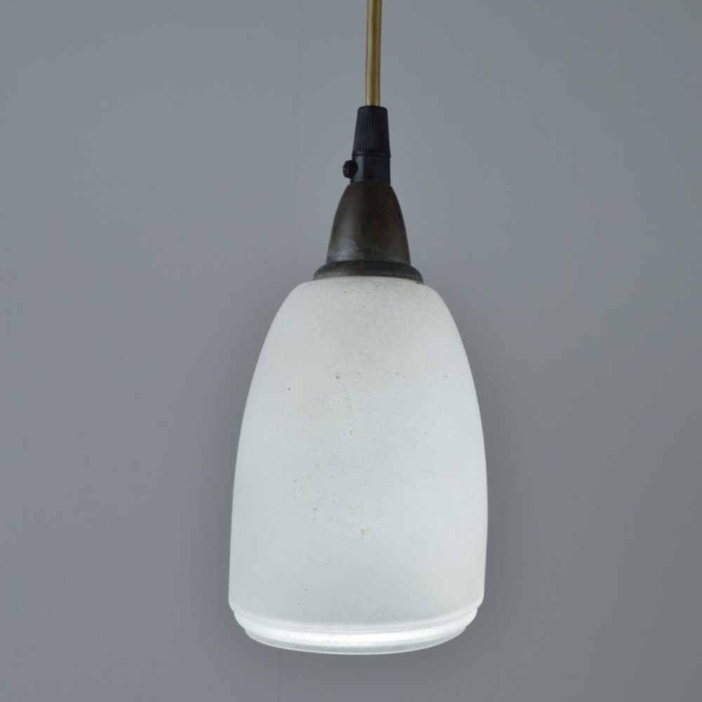 Hanging Pendant Light, Frosted White Tear Drop Sha